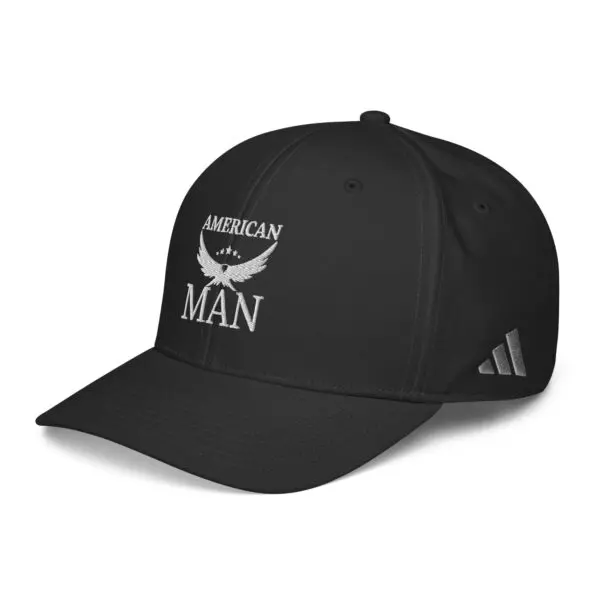 American Man Adidas cap side view black