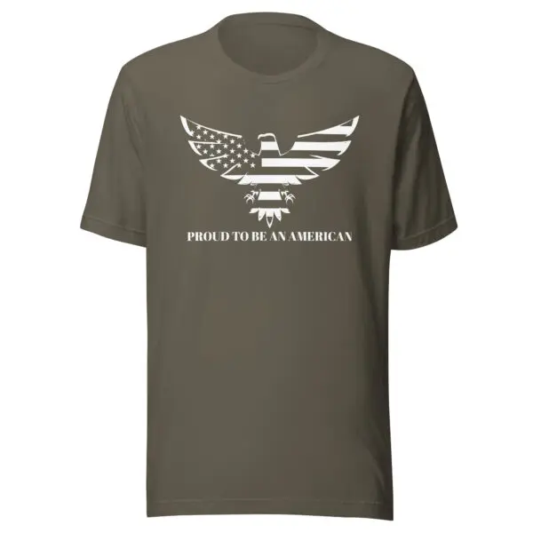 Patriotic T-Shirt Proud To Be An American army