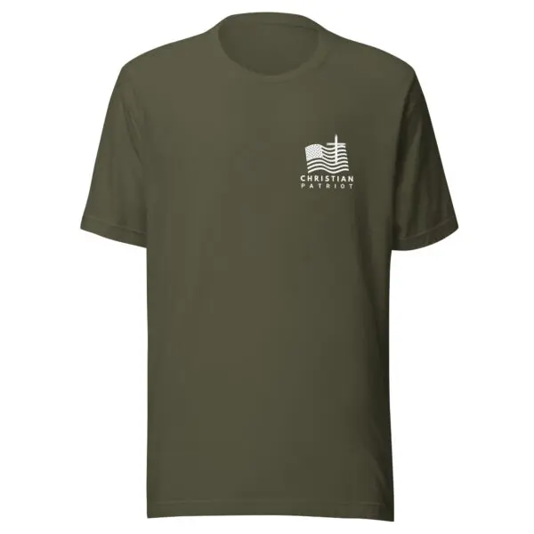 Christian Patriot logo t-shirt military green