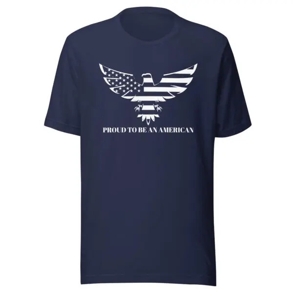 Patriotic T-Shirt Proud To Be An American navy