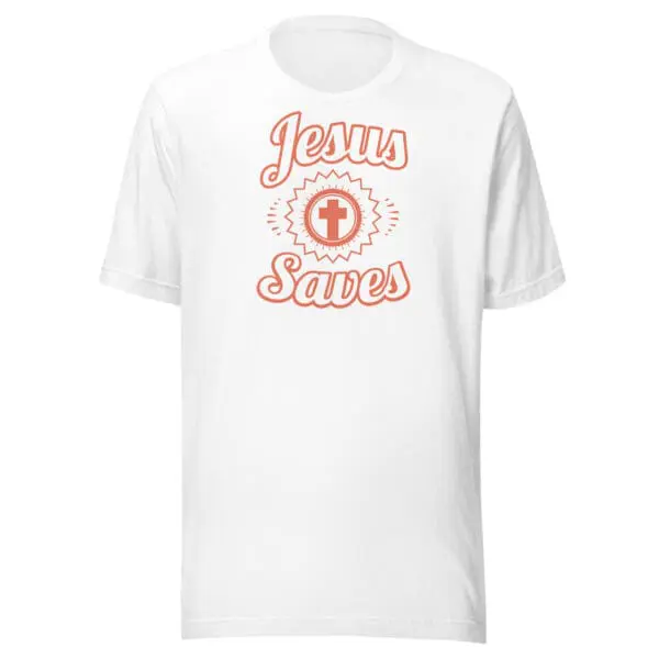 Christian T-Shirt Jesus Saves - Image 10