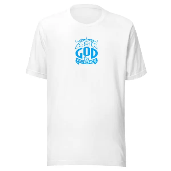 Christian T-Shirt Ask God for Patience white