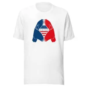 Patriotic T-Shirt We The People with Eagle White