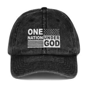 Patriotic Hat One Nation Under God black