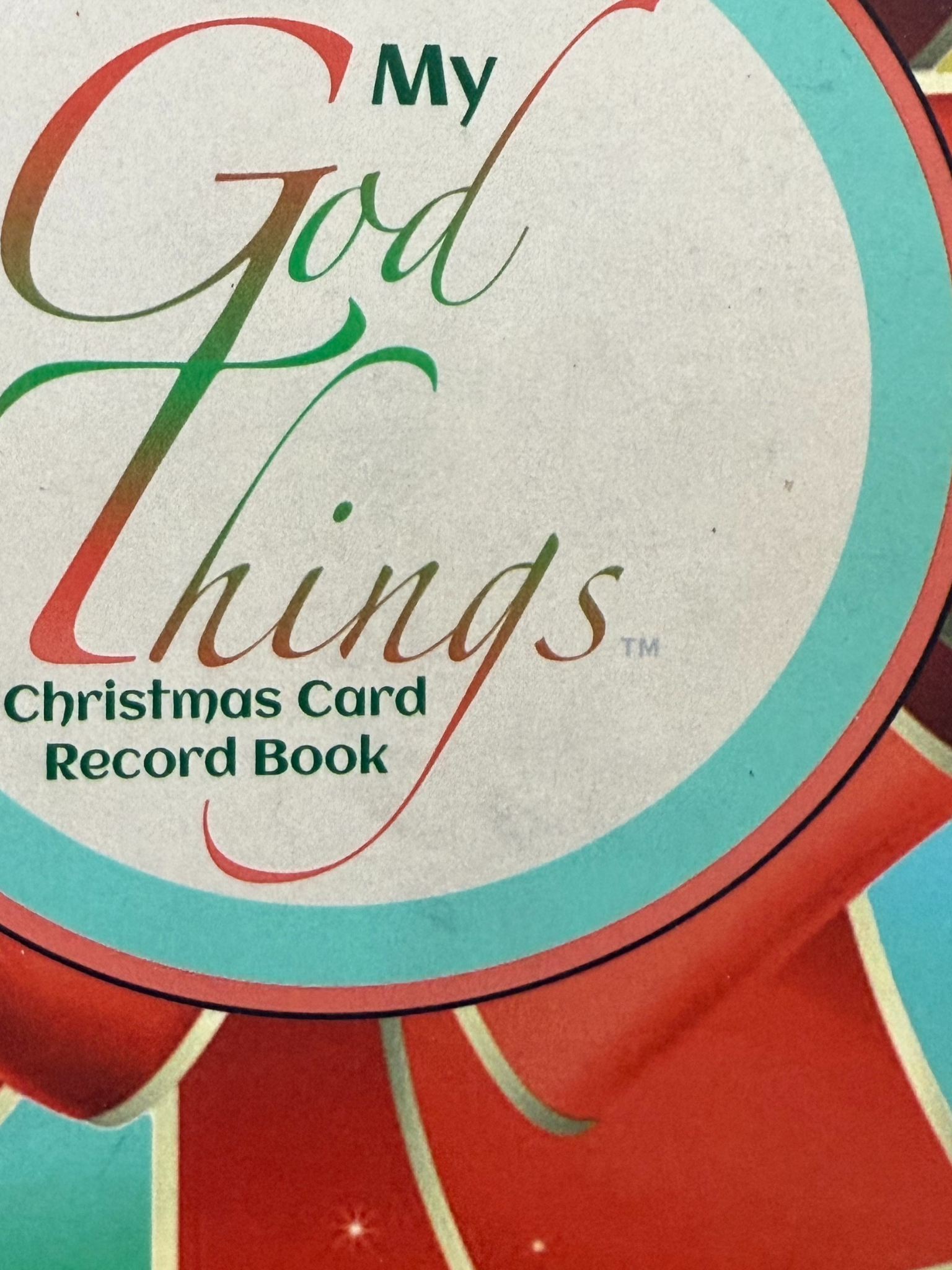 My God Things Christmas Card Record